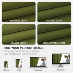 Nikcorp Joydeco termalne zavjese za zamračivanje s prstenima, set 2 komada, zelene, 140x245 cm, UV zaštita i izolacija