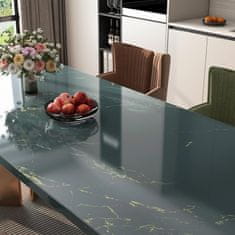 Nikcorp Samoljepljiva folija za namještaj i radne ploče, efekt mramora, sivo-zelena, 30 cm x 5 m, vodootporna PVC dekoracija