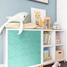 Nikcorp Samoljepljiva svjetlucava tapeta za namještaj i zidove, tirkizno-zelena, 40 cm x 6 m, vodootporna dekorativna folija s efektom sjaja