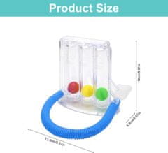 Nikcorp Trenažer disanja s 3 komore za vježbanje pluća i logopedsku terapiju, podesivi intenzitet, higijenski dizajn