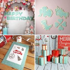 Nikcorp Samoljepljiva svjetlucava tapeta za namještaj i zidove, tirkizno-zelena, 40 cm x 6 m, vodootporna dekorativna folija s efektom sjaja