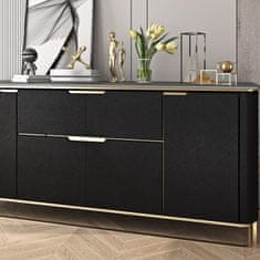 Nikcorp Samoljepljiva vodootporna tapeta za namještaj geometrijski uzorak crna 40cm x 2m vinilna folija za kuhinju i ormariće