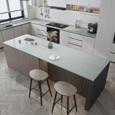 Nikcorp Samoljepljiva vinilna tapeta Terrazzo efekt mramora 30x300 cm svijetlozelena folija za namještaj vodootporna