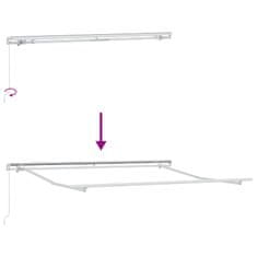 Vidaxl Nadstrešnica Bijelo 300 x 250 x 165 cm Poliester