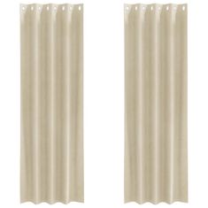 Vidaxl Zavjese za zamračivanje 2 pcs Krema 140 x 245 cm Baršun