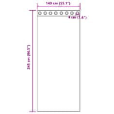 Vidaxl Zavjese za zamračivanje 2 pcs Krema 140 x 245 cm Baršun