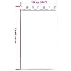 Vidaxl Zavjese za zamračivanje 2 pcs Svijetlo siva 140 x 245 cm Baršun