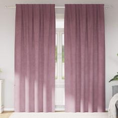 Vidaxl Zavjese za zamračivanje 2 pcs Tamno ružičasta 140 x 260 cm