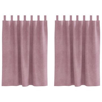 Vidaxl Zavjese za zamračivanje 2 pcs Tamno ružičasta 140 x 140 cm
