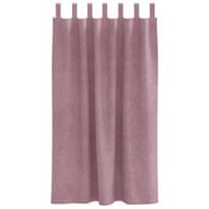 Vidaxl Zavjese za zamračivanje 2 pcs Tamno ružičasta 140 x 175 cm
