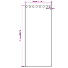 Vidaxl Zavjese za zamračivanje 2 pcs Svijetlo siva 140 x 225 cm Baršun