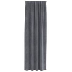 Vidaxl Zavjese za zamračivanje 2 pcs Svijetlo siva 140 x 245 cm Baršun