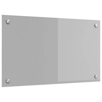 Vidaxl Kuhinjski zid Svijetlo siva 70 x 40 cm Staklo otporno na udarce