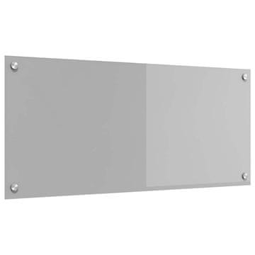 Vidaxl Kuhinjski zid Svijetlo siva 90 x 40 cm Staklo otporno na udarce