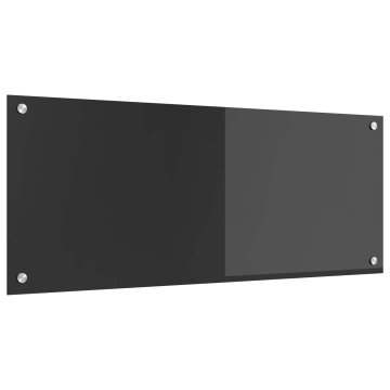 Vidaxl Kuhinjski zid Tamno siva 100 x 40 cm Staklo otporno na udarce