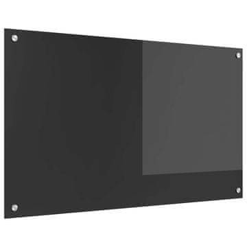 Vidaxl Kuhinjski zid Tamno siva 100 x 60 cm Staklo otporno na udarce