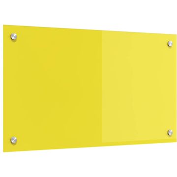 Vidaxl Kuhinjski zid Žuta 70 x 40 cm Staklo otporno na udarce