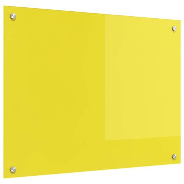 Vidaxl Kuhinjski zid Žuta 80 x 60 cm Staklo otporno na udarce
