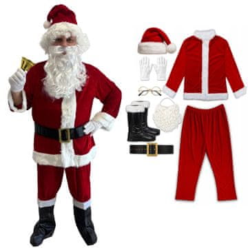 Premium Kostim Djeda Božićnjaka – 8-dijelni
