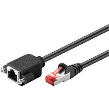 Goobay S/FTP (PiMF) CAT 6 3m crni mrežni produžni kabel