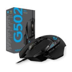 Logitech G502 Hero 910‑005470, igraća miš, crna