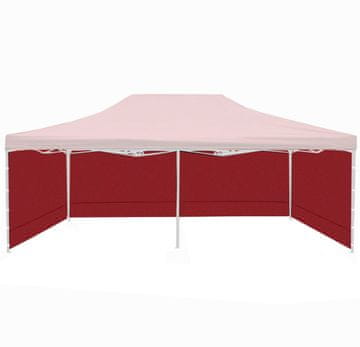 Aga Bočne stranice za prodajni štand 3x6m Bordo