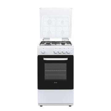 VOX electronics FGB5400W plinski štednjak (4x plin + plin. pećnica, 59l peć.), bijeli