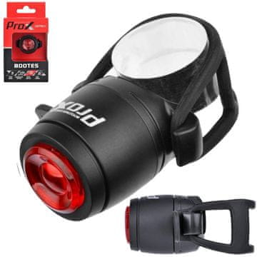 PROX Stražnje biciklističko svjetlo BOOTES SMD LED 20Lm 220 mAh SAFE + MEMORIJA