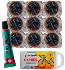 Expand EXPRES set od 9 okruglih zakrpa za bicikle