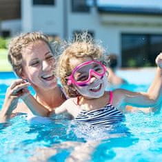 JOJOY® Dječje HD naočale za plivanje, anti-fog leće, vodonepropusno brtvljenje, podesiva traka | FROGGLE, roza