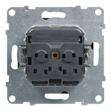 LEGRAND SCHUKO utičnica 2P+Z - 16 A - 250 V~ - sa zatvaračem - automatski terminali, C