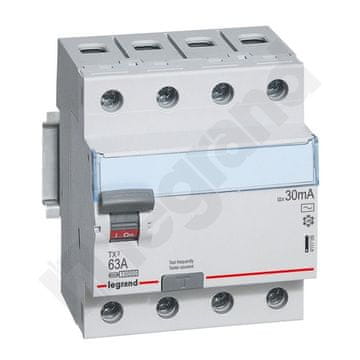 LEGRAND P304 4P 63A 30MA diferencijalni prekidač TIP AC TX3