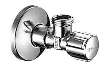 SCHELL Komfortni kutni regulacijski ventil 1/2"x1/2" kromirani s ASAG-om