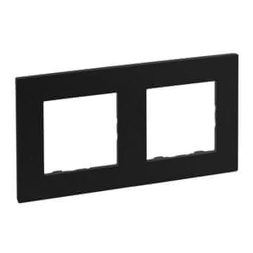 LEGRAND Dvostruki okvir 2x - crni, NILOE STEP