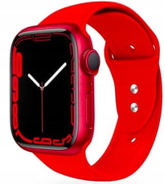 GUMENI SPORTSKI REMEN ZA APPLE WATCH 3 4 5 6 7 8 9 SE 38/40 MM CRVENI