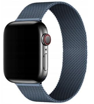 REMEN ZA APPLE WATCH 3/4/5/6/7/8/9/SE 42/44 MM NARUKVICA ČELIK GRAFIT
