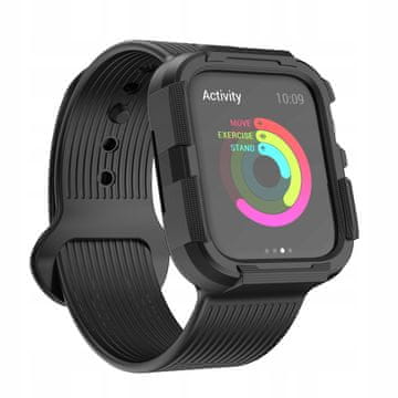 SPORTSKI REMEN ZA APPLE WATCH 1/2/3/4/5/6/SE ZAŠTITNA FUTROLA 40 MM CRNA
