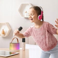 RGB BEŽIČNI ZVUČNIK MIKROFON BLUETOOTH KARAOKE SET 2 MIKROFONA