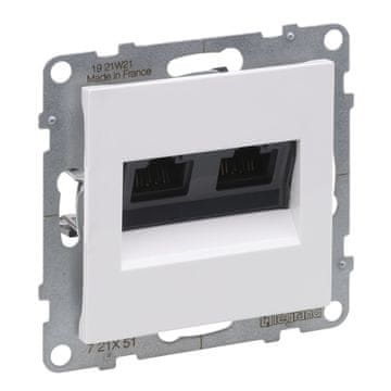 LEGRAND 2XRJ45/kat. 5E UTP utičnica, BIJELA SUNO