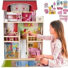 Aga Drvena kućica za lutke - vila s bazenom D11251 univerzalna