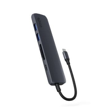 EPICO USB-C priključna stanica, HDMI 8K, 6-u-1, tamnoplava