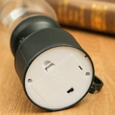 HOME & MARKER® LED vintage petrolejska lampa s efektom plamena, baterijski rad, dekorativna ambijentalna rasvjeta | VINTALUM, crna