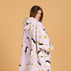 Svilanit Deka s kapuljačom i rukavima, 100% poliester, Winter Pengu