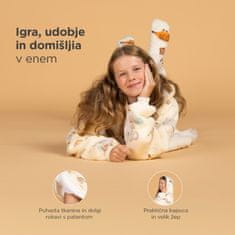 Svilanit Dječja dekica s kapuljačom i rukavima, 100% poliester, Koala Friends