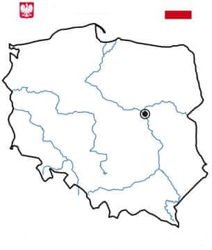 Magnetska ploča za prekrivanje, ploča POLISH CONTOUR MAP