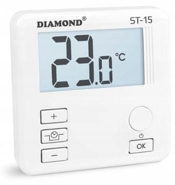 Diamond Dnevni programabilni termostat sa žicom ST-15 (3003)