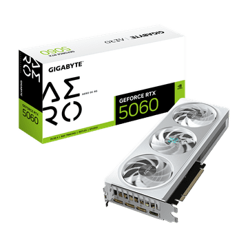 Gigabyte GeForce RTX 5060 AERO OC 8G grafička kartica, 8GB GDDR7 (GV-N5060AERO OC-8GD)