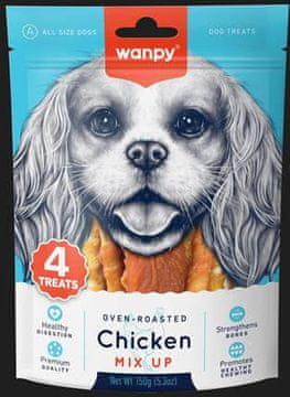 WANPY grickalice za pse, 100% prirodne, piletina, 150 g