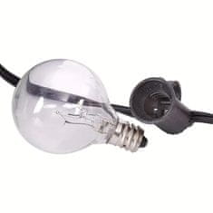 HOME & MARKER® Vanjska svjetlosna girlanda 7,5 m s 25 žarulja, dekorativne lampice tople svjetlosti za vrt i terasu | YARDBULBS, bijela