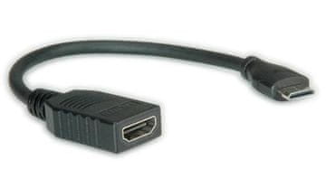 Roline HDMI kabel velike brzine s Ethernetom , HDMI tip AF - HDMI tip CM, 0,15 m, 11/04/5586